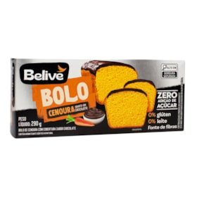 Bolo De Cenoura Sem Glúten 290g Belive