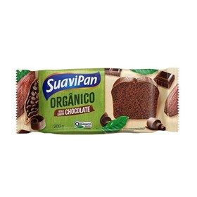 Bolo De Chocolate Orgânico 200g Suavipan