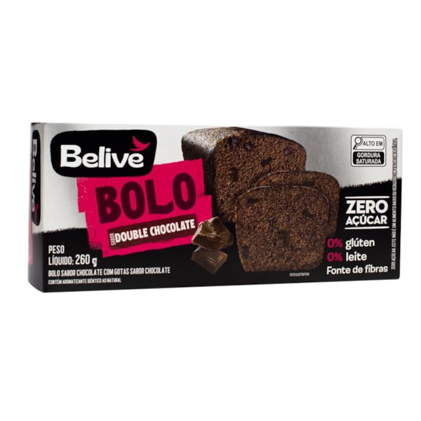 Bolo De Chocolate Sem Glúten 260g Belive