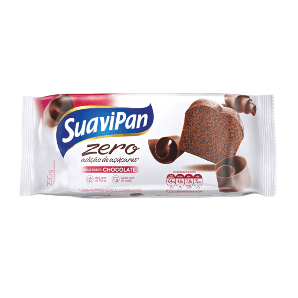 Bolo De Chocolate Zero Açúcar 250g Suavipan