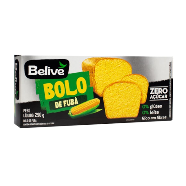 Bolo De Fubá Sem Glúten 290g Belive