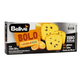 Bolo De Laranja Com Gotas De Chocolate Sem Glúten 260g Belive