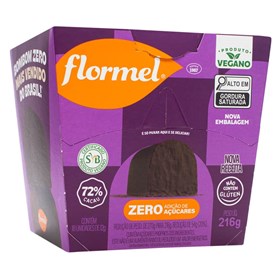 Bombom Chocolate Amargo 72% Cacau Vegano Zero Display 18X12g Flormel
