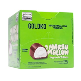 Bombom De Marshmallow Ao Leite Vegano Zero Açúcar Display 18X11,5g Goldko