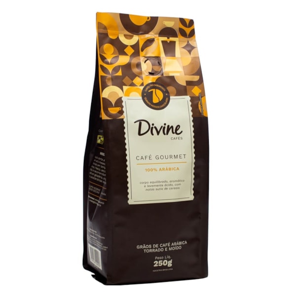 Café Gourmet 100% Arábica Torrado E Moído 250g  Divine