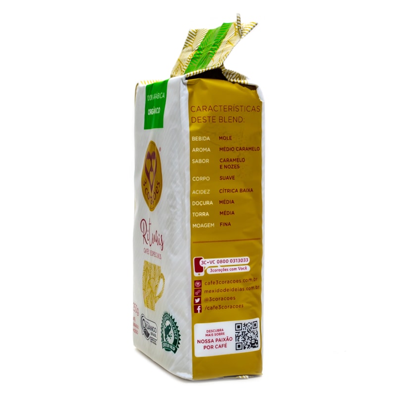 Café Rituais Orgânico 100 Arábica Torrado e Moído Blend a
