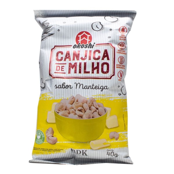 Canjica De Milho Sabor Manteiga 40g Okoshi