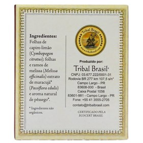 Capim Limão, Melissa E Maracujá Orgânico C/ 15 Sachês De 1g Tribal Brasil