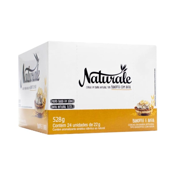 Cereais Em Barra Integral Tipo Banoffee C/ Aveia Display 24X22g Naturale