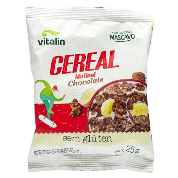 Cereal Matinal Sabor Chocolate Integral 25g Vitalin