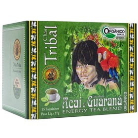 Chá Açaí Com Guaraná Orgânico C/ 15 Sachês De 1,8g Tribal Brasil