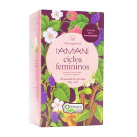 Chá Ciclos Femininos Orgânico C/ 20 Sachês De 1g Iamaní