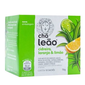 Chá De Capim-Cidreira, Laranja E Limão C/ 10 Sachês Leão