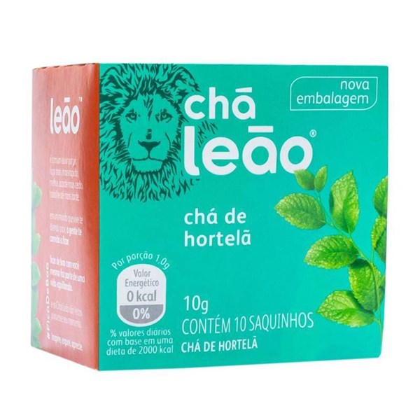 Chá De Hortelã C/ 10 Sachês Leão