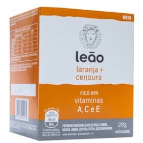 Chá De Laranja E Cenoura C/ 10 Sachês Leão