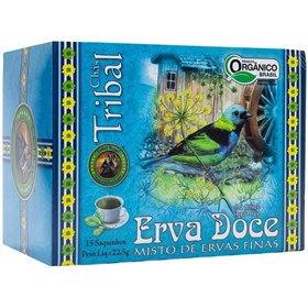 Chá Erva Doce Orgânico C/ 15 Sachês De 1,5g Tribal Brasil