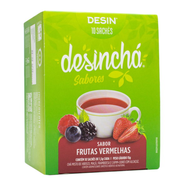 Chá Frutas Vermelhas C/ 10 Sachês Desinchá