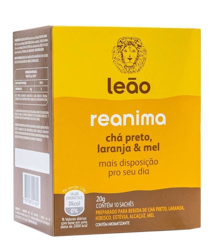 Ch Funcional Reanima de Ch Preto Laranja e Mel c 10 sach s Le o