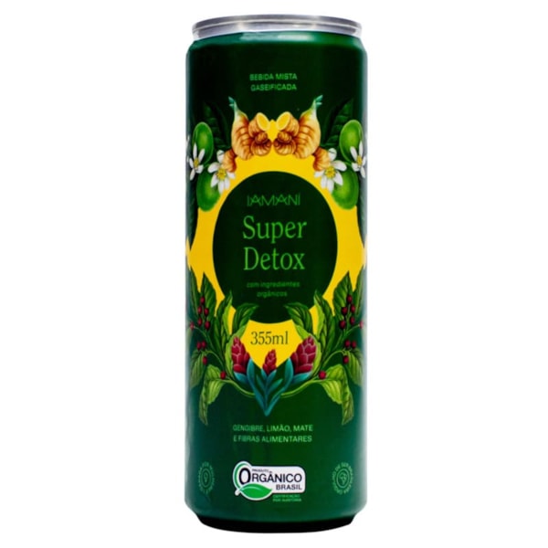 Chá Gaseificado Super Detox Lata 355ml Iamaní