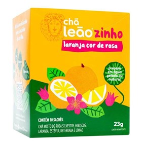 Chá Kids de Laranja Cor de Rosa 10 Sachês Leão
