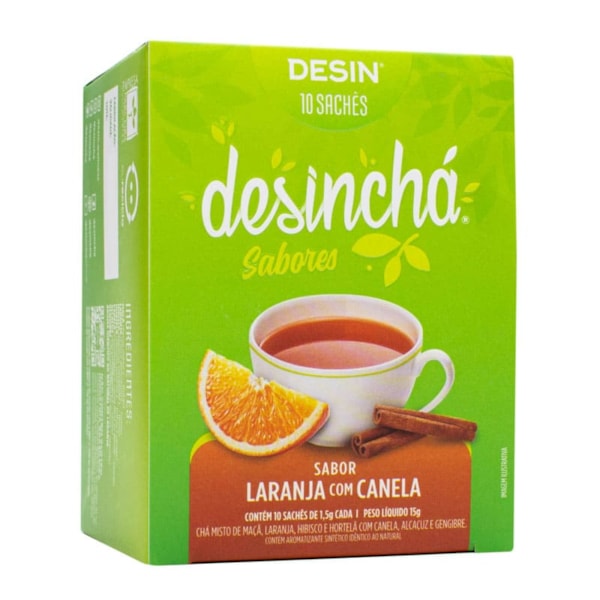 Chá Laranja Com Canela C/ 10 Sachês Desinchá