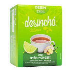 Chá Limão Com Gengibre C/ 10 Sachês Desinchá