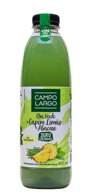 Ch Verde Capim Lim o Abacaxi Zero Pet 900ml Campo Largo