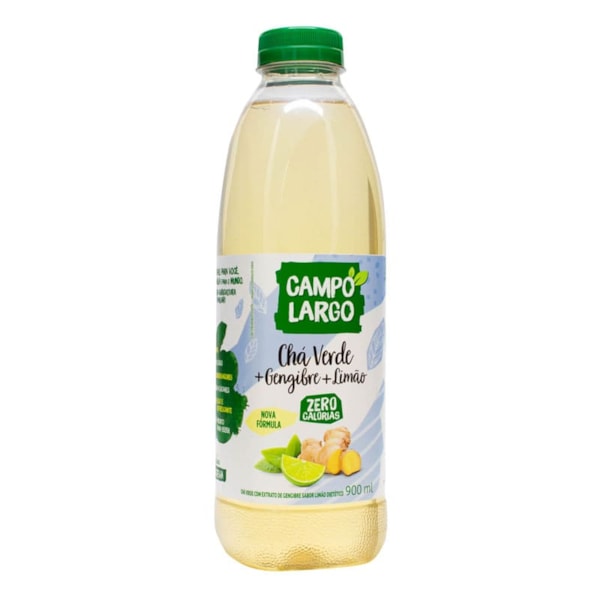 Chá Verde + Gengibre + Limão PET 900ml - Campo Largo