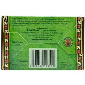 Chá Verde, Limão E Gengibre Orgânico C/ 15 Sachês De 1,5g Tribal Brasil