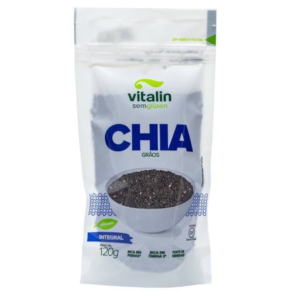 Chia Em Grãos Integral 120g Vitalin