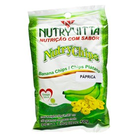 Chips De Banana Verde Sabor Páprica 50g Nutryvitta
