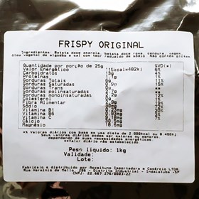 Chips Mix de Batata Doce Original 2kg - Frispy