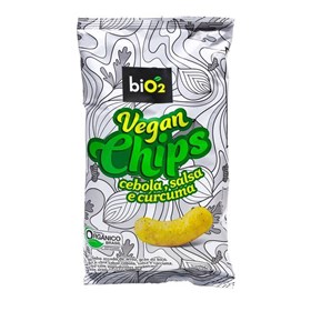 Chips Vegan De Arroz, Grão De Bico, Quinoa E Chia Sabor Cebola, Salsa, Curcuma 40g Bio2
