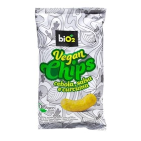 Chips Vegan De Arroz, Grão De Bico, Quinoa E Chia Sabor Cebola, Salsa, Curcuma 40g Bio2