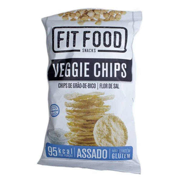 Chips Veggie de Grão de Bico com Flor de Sal 40g FitFood