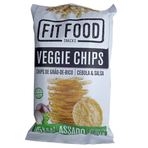 Chips Veggie de Grão de Bico sabor Cebola e Salsa 40g FitFood