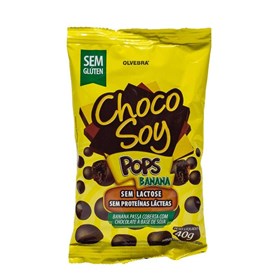 Choco Soy Pops Banana Sem Lactose 40g Olvebra
