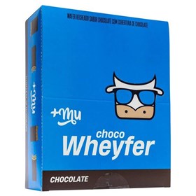 Choco Wheyfer Sabor Chocolate c/ Cobertura Chocolate Display 12x25g +Mu
