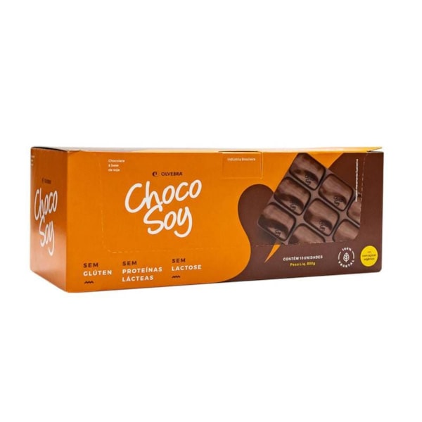 Chocolate Choco Soy Tradicional Display 10x80g Olvebra