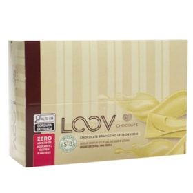 Chocolate Loov Branco ao Leite de Coco Display 12X25g Chocolife