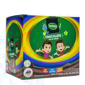Chocolate Meio Amargo Sem Lactose Zero Açúcar Kids Display 24x22g Vitao Chocolate Meio Amargo Sem Lactose Zero Açúcar Kids Display 24x22g Vitao