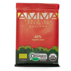 Chocolate Orgânico 60% cacau 30g - AMMA