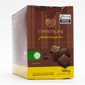 Chocolate Premium 51% Cacau Display 12X25g Chocolife