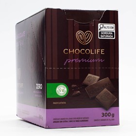 Chocolate Premium 81% Cacau Display 12X25g Chocolife