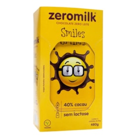 Chocolate Zero Lactose Puro Smile Display 6X80g Zeromilk