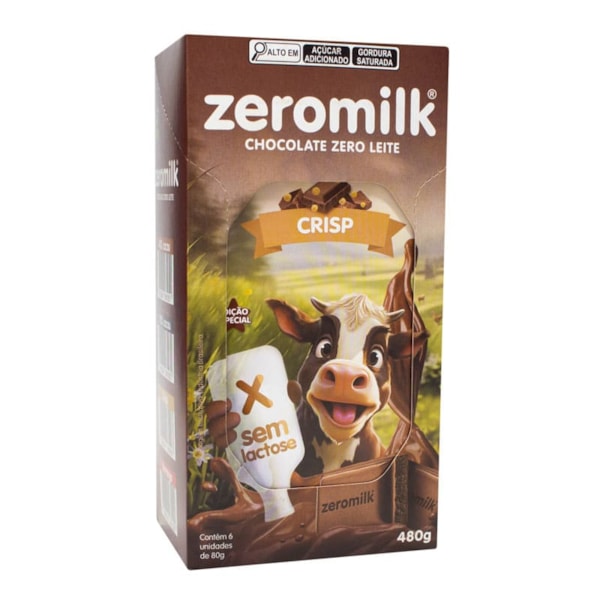 Chocolate Zero Leite Crisp Display 15X20g Zeromilk