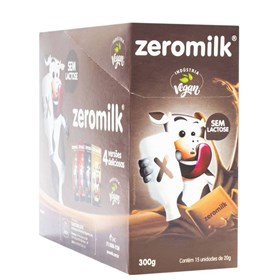 Chocolate Zero Leite Puro 70% Cacau Display 15X20g Zeromilk