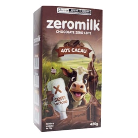 Chocolate Zero Leite Puro 70g - ZeroMilk