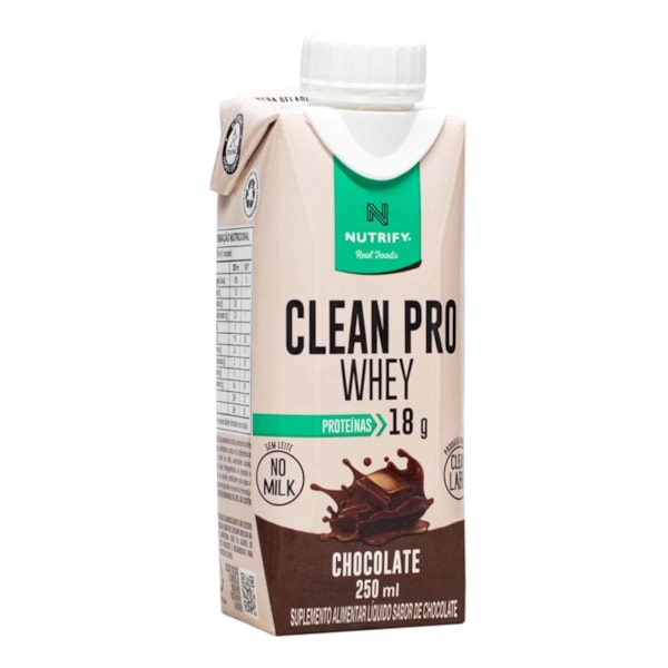 Clean Pro Whey Sabor Chocolate 250Ml Nutrify