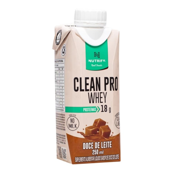 Clean Pro Whey Sabor Doce De Leite 250Ml Nutrify